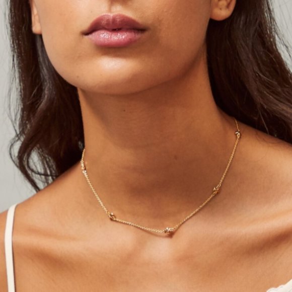 Tory Burch Jewelry - Tory Burch Kira Charm Short Necklace